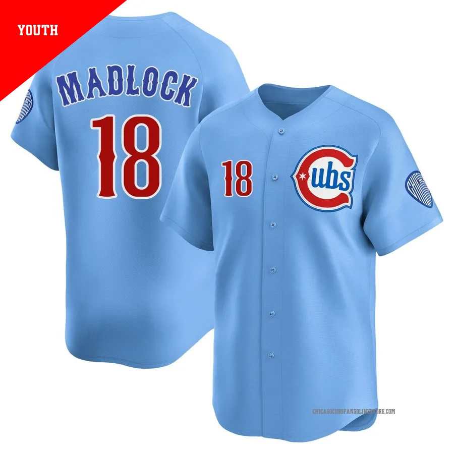 Chicago Cubs ＃18 Bill Madlock Youth Limited 2nd Alternate Jersey - Royal