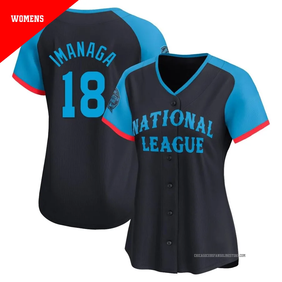 Chicago Cubs ＃18 Shota Imanaga Women's Limited National League 2024 All-Star Game Jersey - Navy