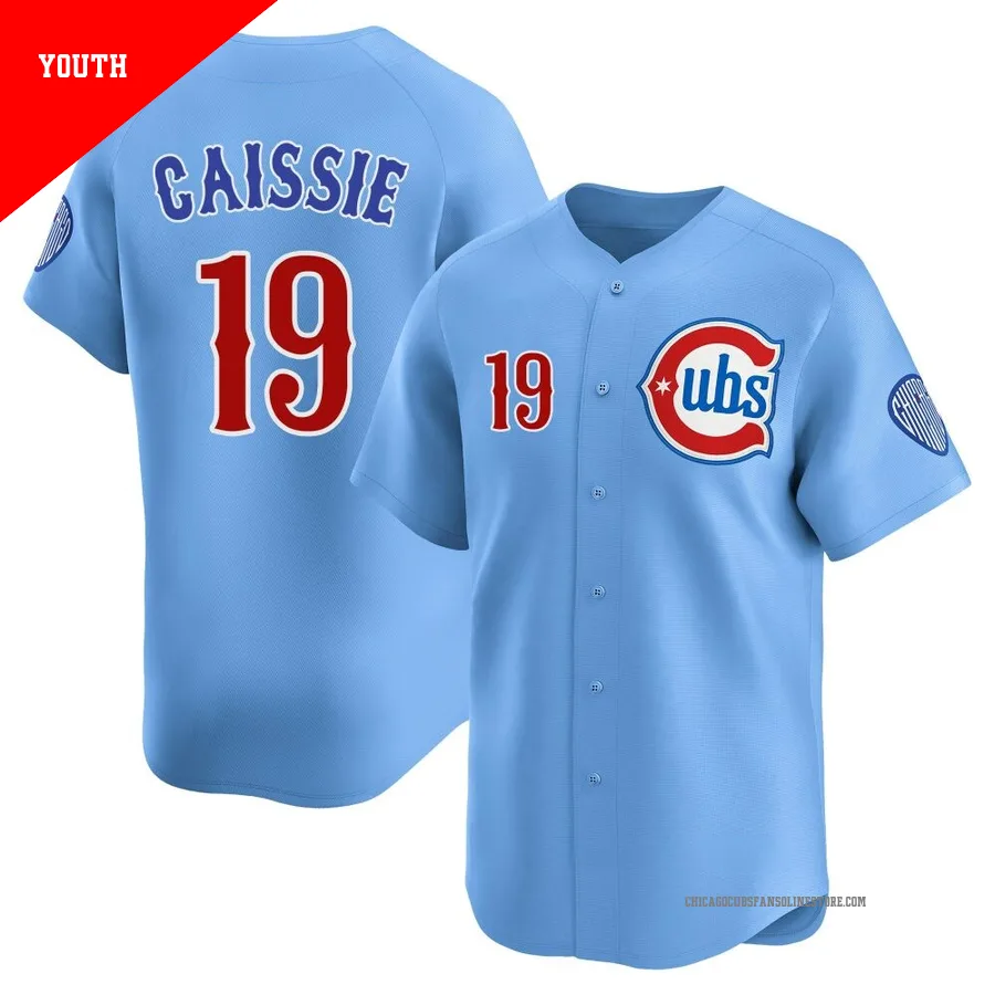Chicago Cubs ＃19 Owen Caissie Youth Limited 2nd Alternate Jersey - Royal