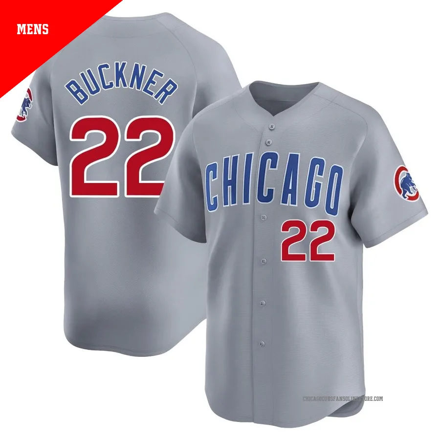 Chicago Cubs ＃22 Bill Buckner Men's Limited Road Jersey - Gray