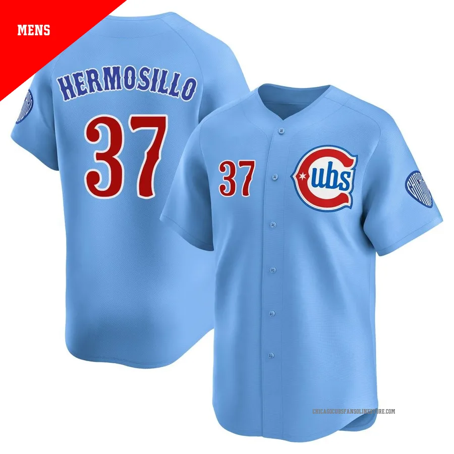 Chicago Cubs ＃37 Michael Hermosillo Men's Limited 2nd Alternate Jersey - Royal