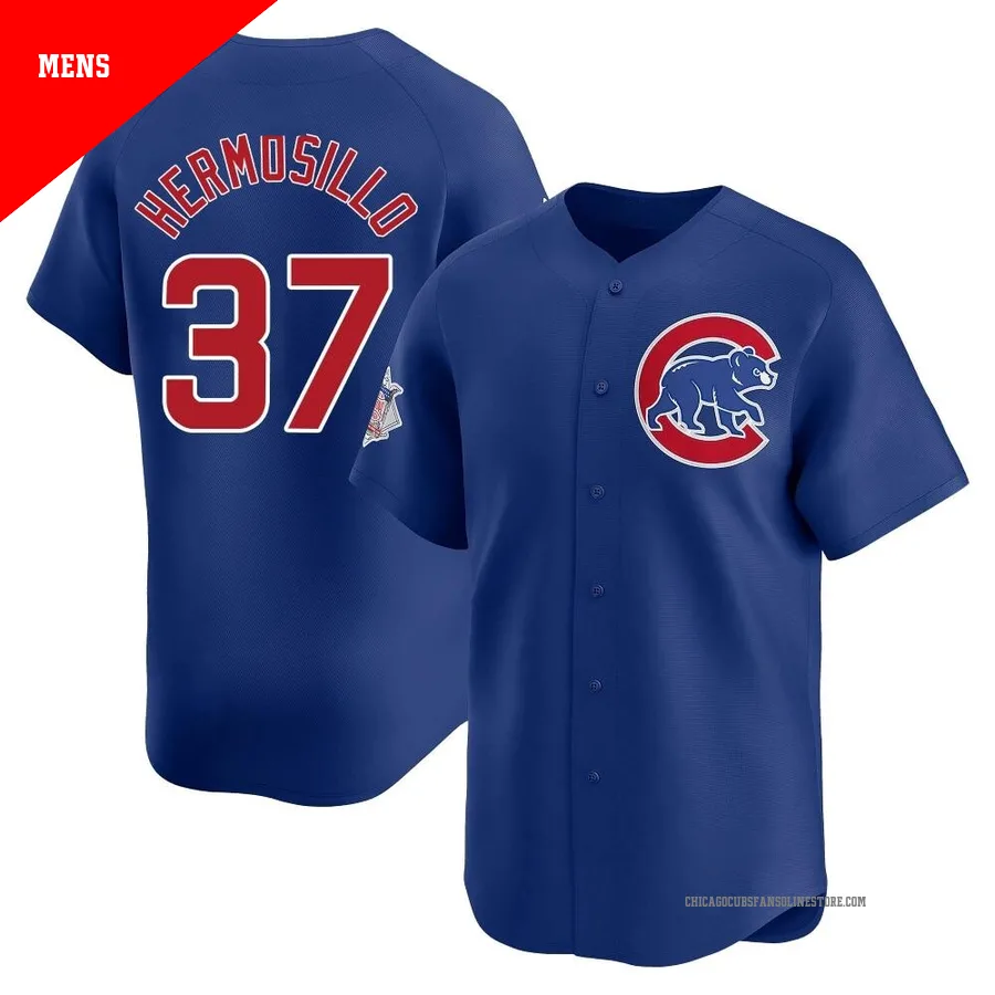 Chicago Cubs ＃37 Michael Hermosillo Men's Limited Alternate Jersey - Royal