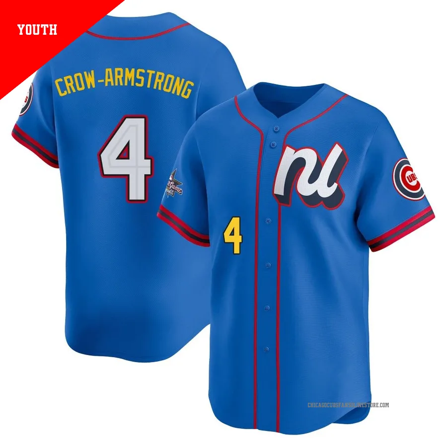 Chicago Cubs ＃4 Pete Crow-Armstrong Youth Limited National League 2025 All-Star Edition Jersey - Blue