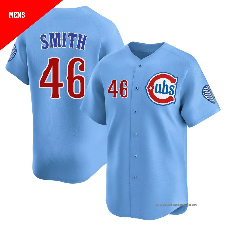 Chicago Cubs ＃46 Lee Smith Men's Limited 2nd Alternate Jersey - Royal