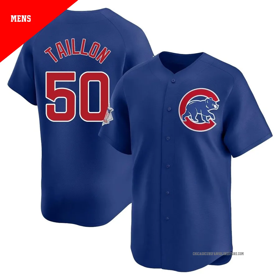Chicago Cubs ＃50 Jameson Taillon Men's Limited Alternate Jersey - Royal
