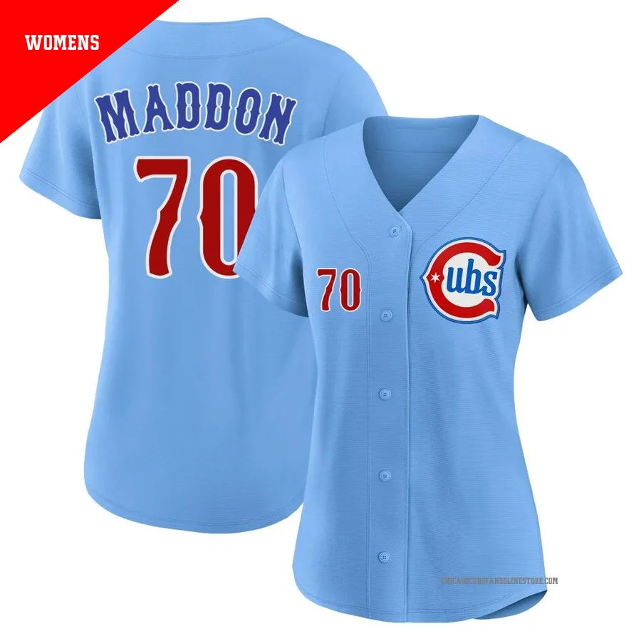 Chicago Cubs ＃70 Joe Maddon Women's Limited 2nd Alternate Jersey - Royal