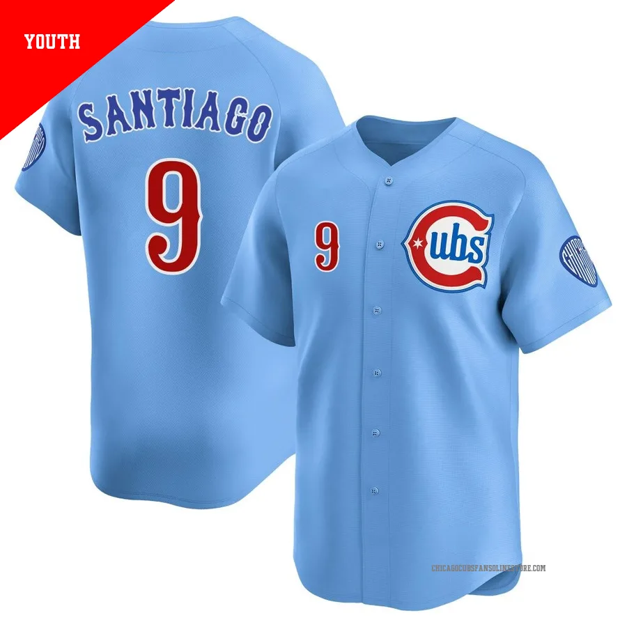 Chicago Cubs ＃9 Benito Santiago Youth Limited 2nd Alternate Jersey - Royal